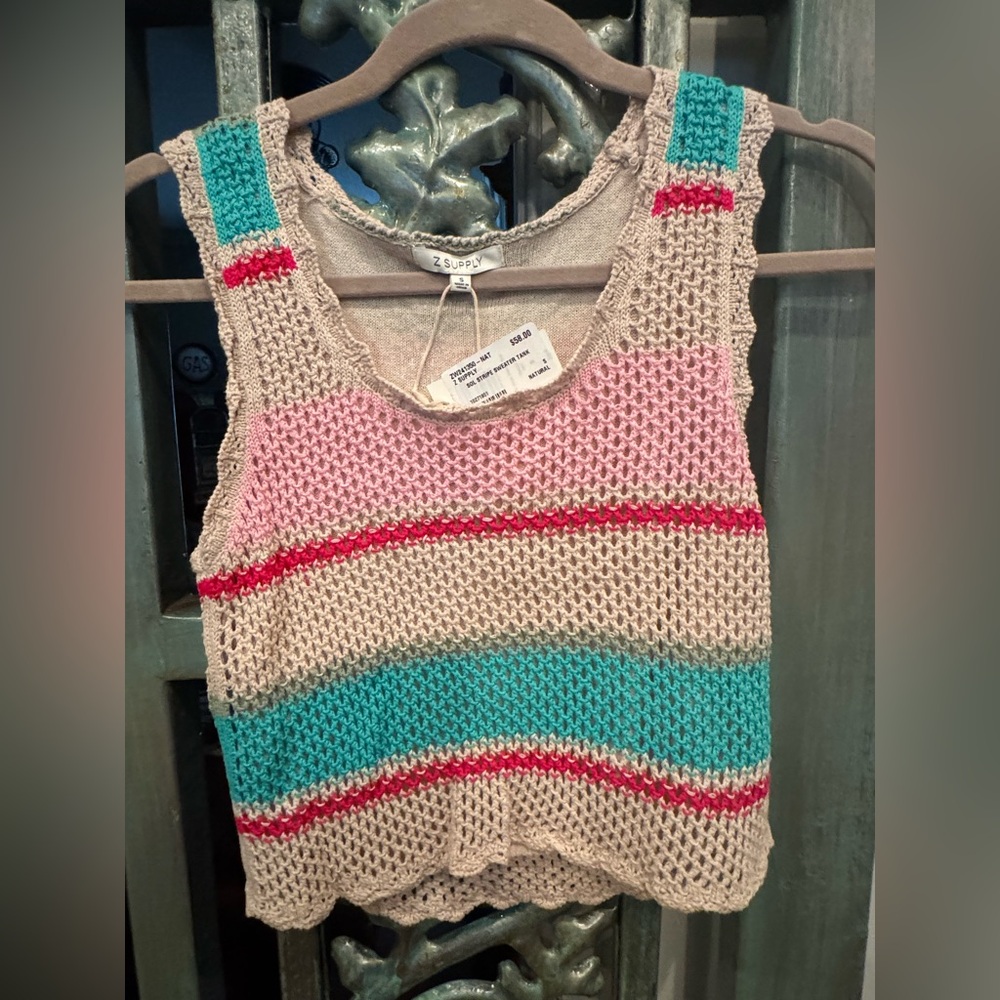 Colorful Knit Crop Top